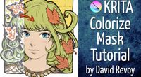 Tutorial: Coloring with "Colorize-mask" in Krita by Krita tutorials